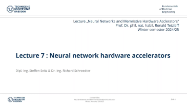 thumbnail of medium Neural Networks and Memristive Hardware Accelerators - Lecture 07