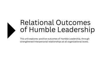 thumbnail of medium Relational Outcomes of Humble Leadership