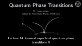 thumbnail of medium Quantum Phase Transitions: Lecture 14