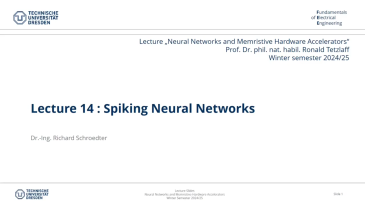 thumbnail of medium Neural Networks and Memristive Hardware Accelerators - Lecture 14