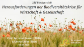URV Biodiversität - 04 Herausforderungen der Biodiversitätskrise für Wirtschaft und Gesellschaft