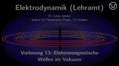 thumbnail of medium Elektrodynamik (Lehramt): Vorlesung 13