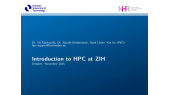 thumbnail of medium Introduction to HPC at ZIH - Workspaces and data transfer