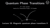 thumbnail of medium Quantum Phase Transitions: Lecture 18