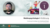 thumbnail of medium Medienpsychologie I – Thema 1: Einführung