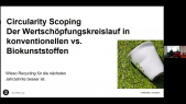 URV Bioplastik - 10 Circularity Scoping (Wertschöpfungskreisläufe im Vergleich)