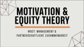 thumbnail of medium Motivation & Equity Theory