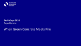 thumbnail of medium StuFoExpo 2026: When Green Concrete Meets Fire