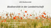 URV Biodiversität - 07 Biodiversität in der Landwirtschaft