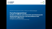 thumbnail of medium Forschungsseminar Medienpädagogik: Grundlagen, Prüfungsleistungen