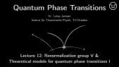 thumbnail of medium Quantum Phase Transitions: Lecture 12