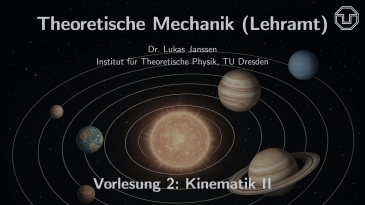 thumbnail of medium Theoretische Mechanik (Lehramt): Vorlesung 2