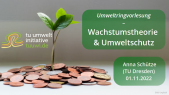 URV "Wie Geld das Klima beeinflusst" - VL 04 Wachstumstheorie und Umweltschutz