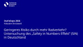 thumbnail of medium Nikodim Brickwell: Geringeres Risiko durch mehr Radverkehr? Untersuchung des „Safety in Numbers Effekt“ (SiN) in Deutschland  